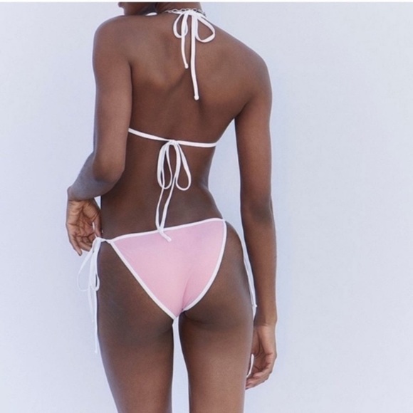 New! Frankie’s bikinis Amalia one piece monokini pink heart 1097 - Picture 5 of 10